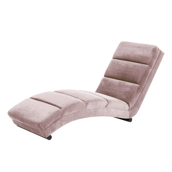 Chaise longue - roze fluweel Bank SalesFever