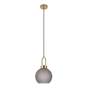 Luton Hanglamp messing look -  bol grijs Lamp House Nordic