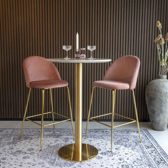 Lausanne Bar kruk - roze Stoel House Nordic