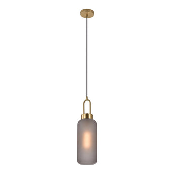 Luton Hanglamp messing look - langwerpig grijs Lamp House Nordic