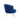 Schelp fauteuil - donkerblauw fluweel Stoel SalesFever
