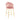 Design barkruk Schelp in roze fluweel - set van 2 Stoel SalesFever