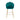 Design barkruk Schelp in fluweel groen - set van 2 Stoel SalesFever