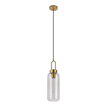 Luton Hanglamp messing look - langwerpig Lamp House Nordic